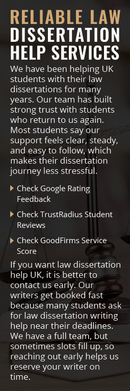 RELIABLE LAW DISSERTATION HELP SERVICES