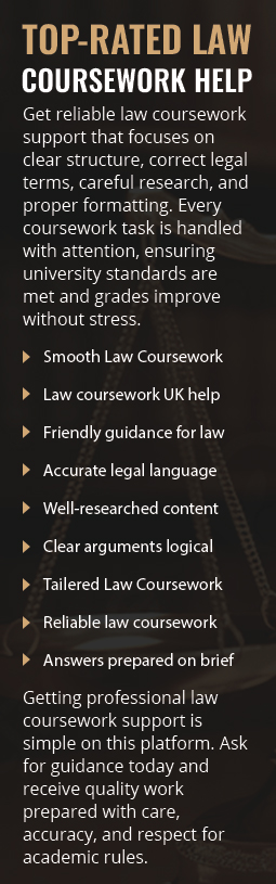 TOP-RATED LAW COURSEWORK HELP